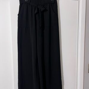 Sophisticated Black Wide Leg Women's Pants